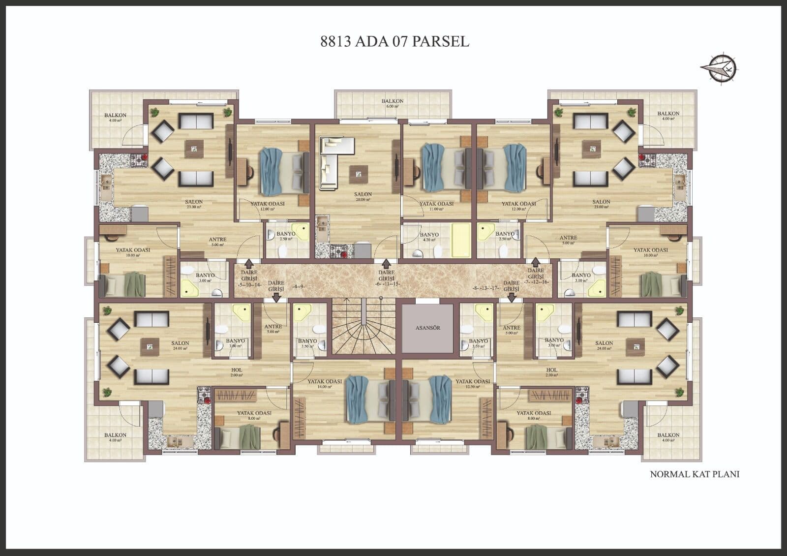 آپارتمان مدرن ۱ خوابه با استخر و گرمایش از کف - image 14