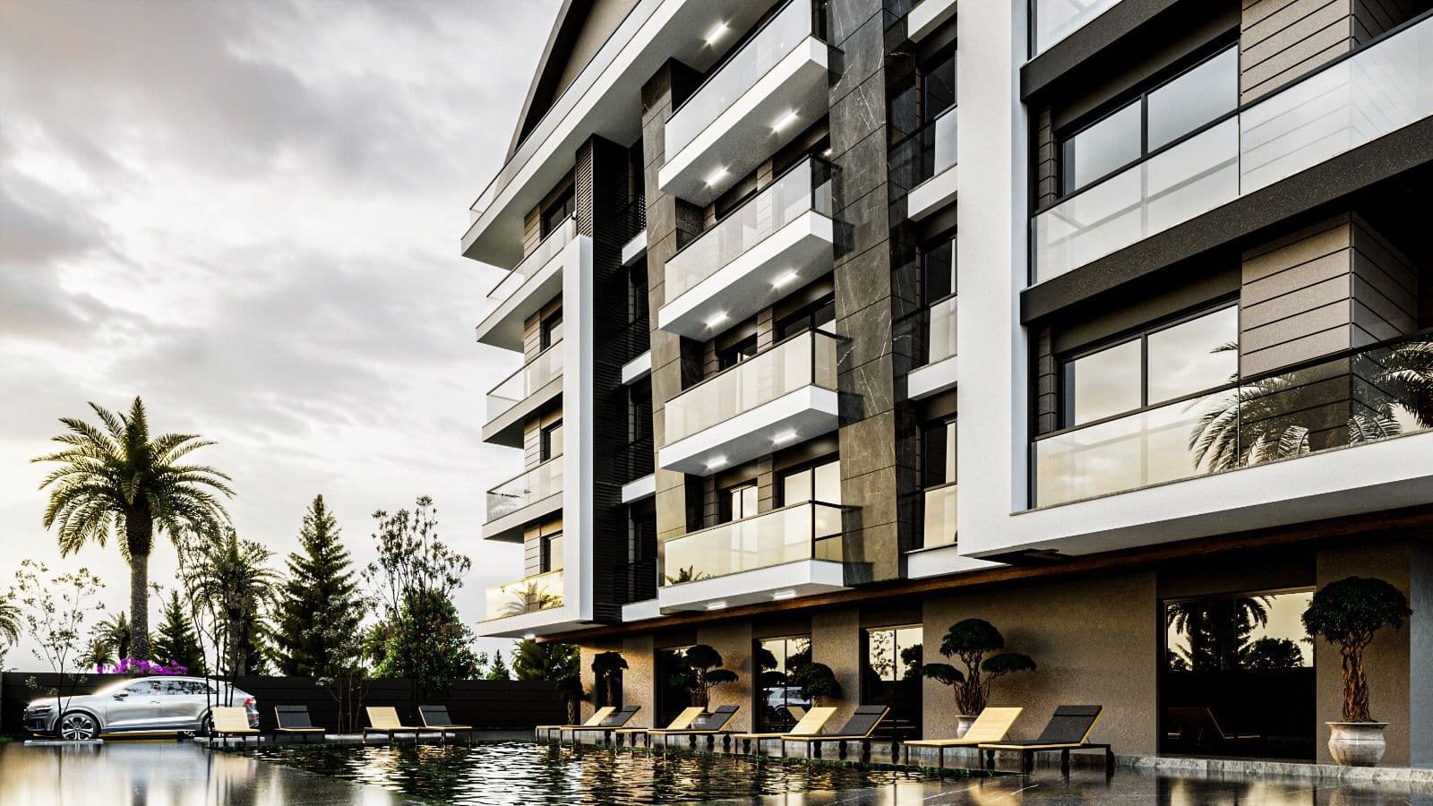 آپارتمان مدرن ۱ خوابه با استخر و گرمایش از کف - image 3